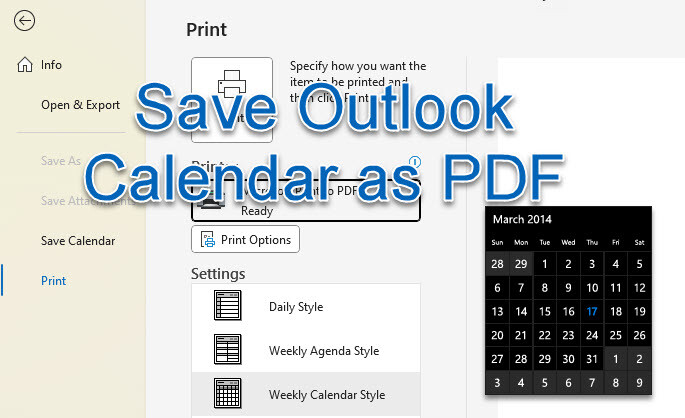 How To Save Outlook Calendar As PDF MailBoxInsights