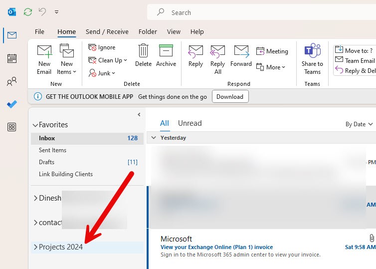 Added-PST-file-in-Outlook  