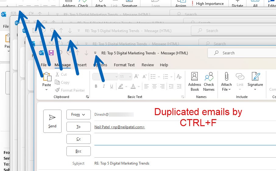 Duplicated-emails-by-Ctrl-key  